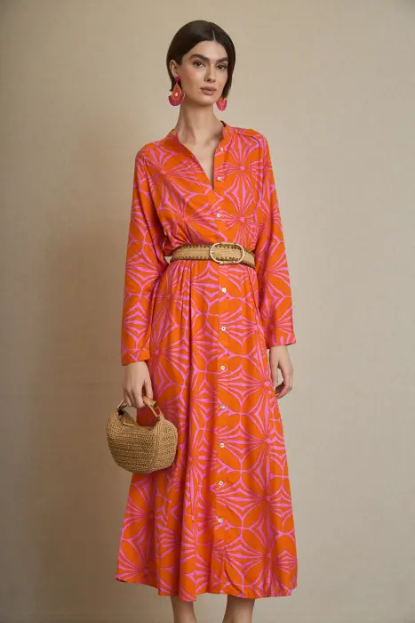 Vestido estampado ácidos