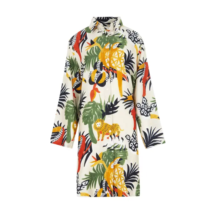 Vestido estampado carioca