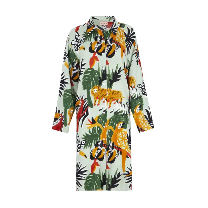 Vestido estampado carioca