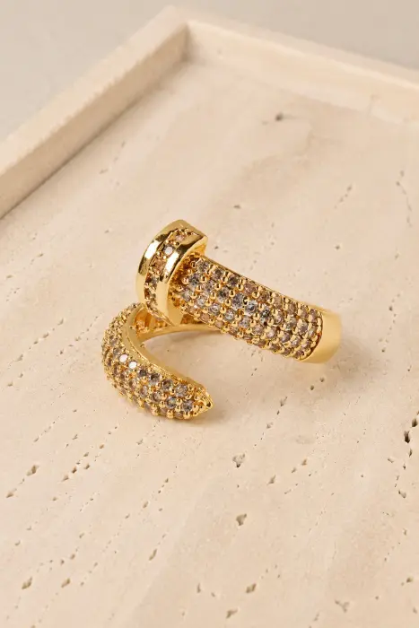 Anillo clavo con cristales