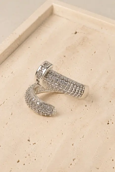 Anillo clavo con cristales