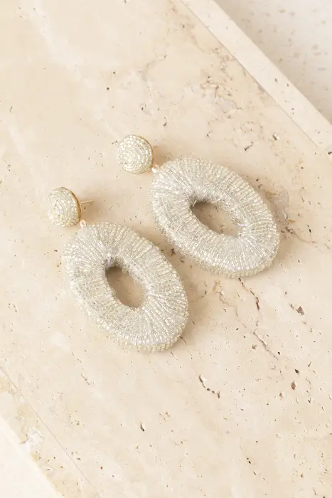 Pendientes Oval Metalizados