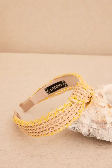 Diadema rafia ribeteada