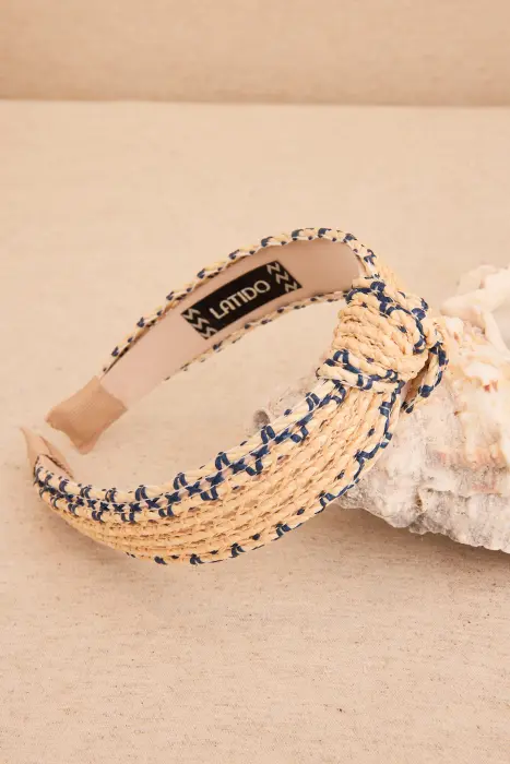 Diadema rafia ribeteada