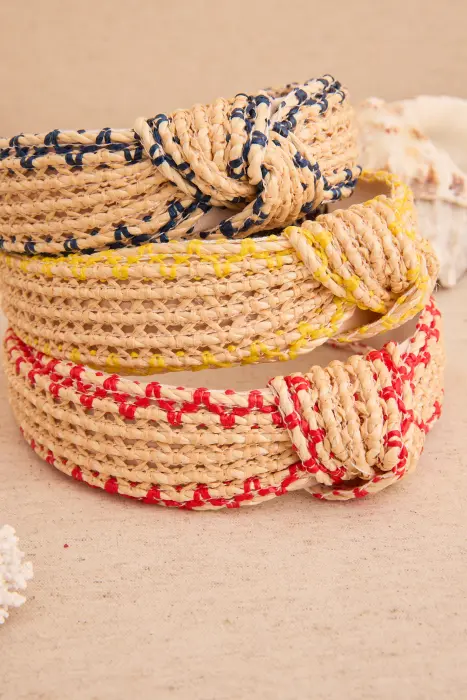 Diadema rafia ribeteada