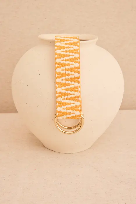 Cinturón cenefas bicolor