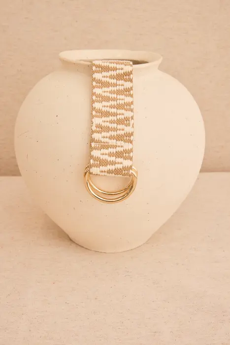 Cinturón cenefas bicolor