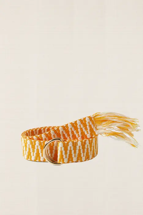 Cinturón cenefas bicolor