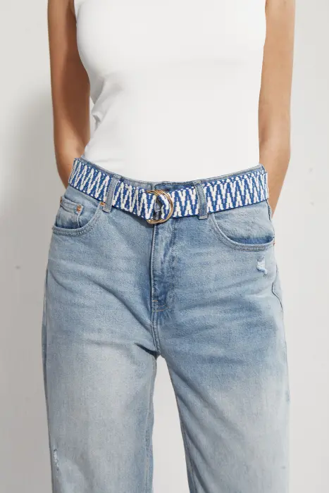 Cinturón cenefas bicolor