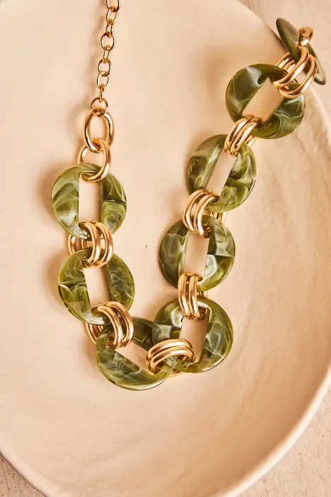 Collar Eslabones Resina