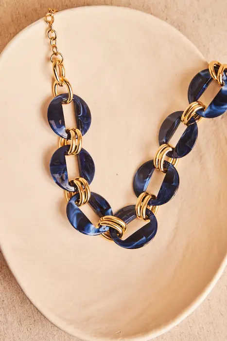 Collar Eslabones Resina