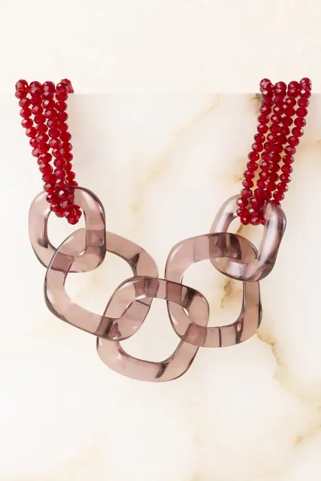 Collar Eslabones Resina