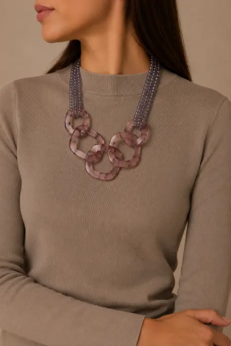 Collar Eslabones Resina