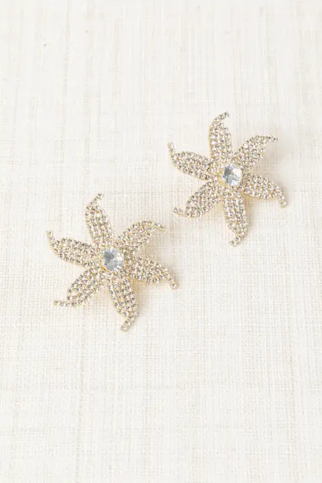 Pendiente Flor Brillo