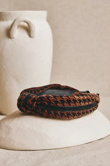 Diadema estampado pata de gallo