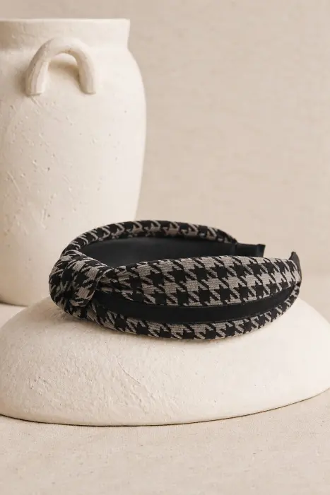 Diadema estampado pata de gallo