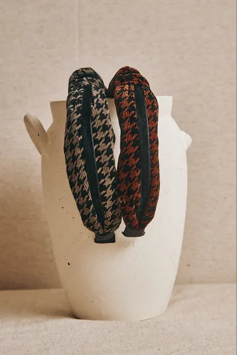 Diadema estampado pata de gallo