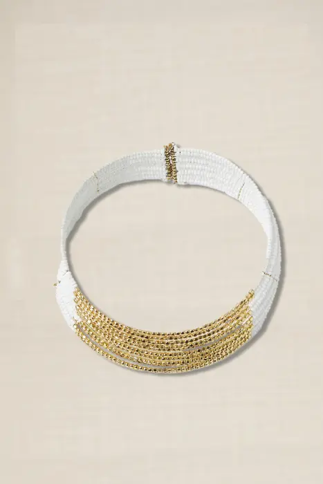 Choker combinado con dorado