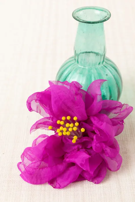 Broche flor gasa buganvilla