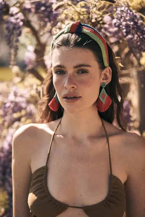 Diadema crochet colores