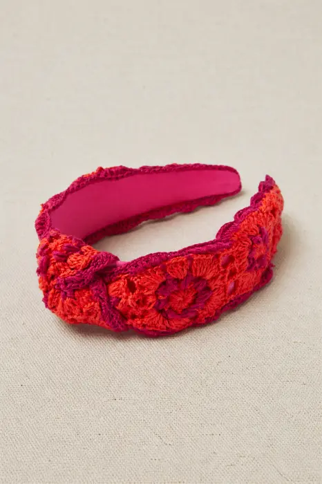 Diadema crochet colores