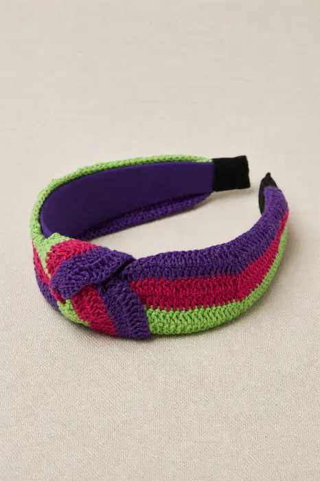 Diadema crochet colores