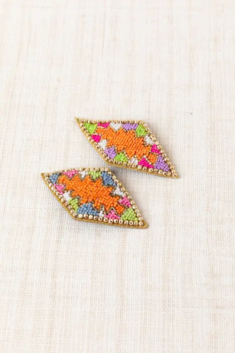 Horquillas bordadas resina