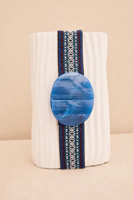 Cinturón elástico cenefa