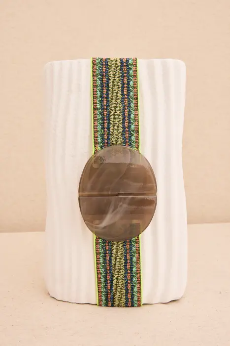 Cinturón elástico cenefa