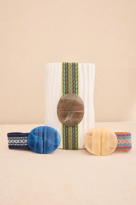 Cinturón elástico cenefa