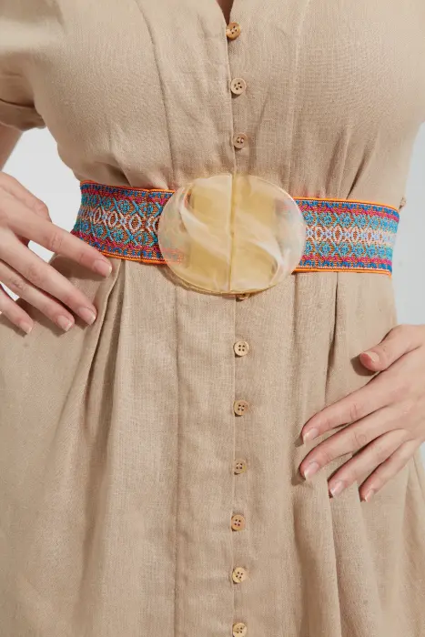 Cinturón elástico cenefa