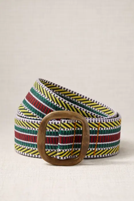 Cinturón hebilla resina cenefas