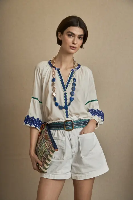 Cinturón hebilla resina cenefas