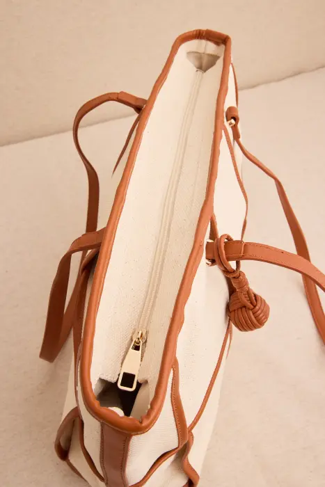 Bolso shopper cuadros color