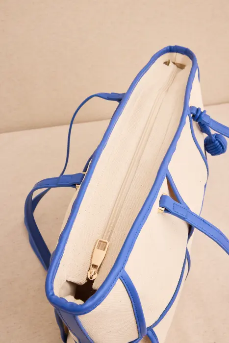 Bolso shopper cuadros color