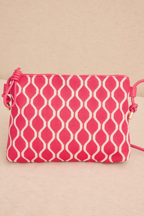 Bolso bandolera punto bicolor