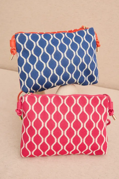 Bolso bandolera punto bicolor