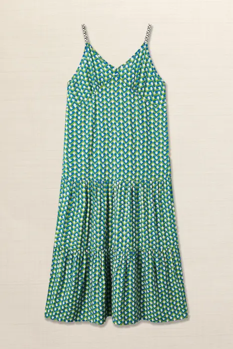 Vestido tirantes rombos