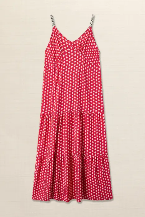 Vestido tirantes rombos