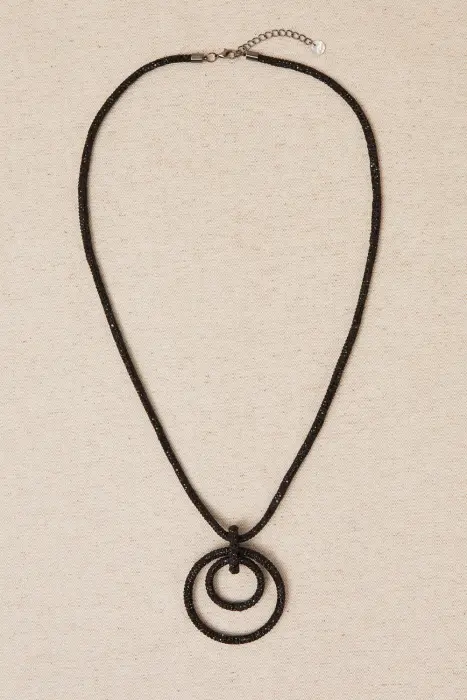 Collar Colgante Circular Brillo