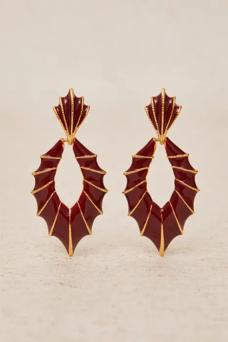 Pendientes Ovalados Esmaltados