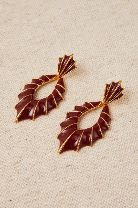 Pendientes Ovalados Esmaltados