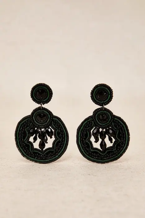 Pendientes aro hilo colores