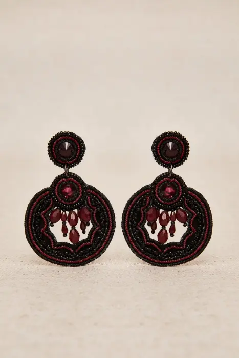 Pendientes aro hilo colores