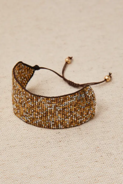 Pulsera Cordón Boho Brillo