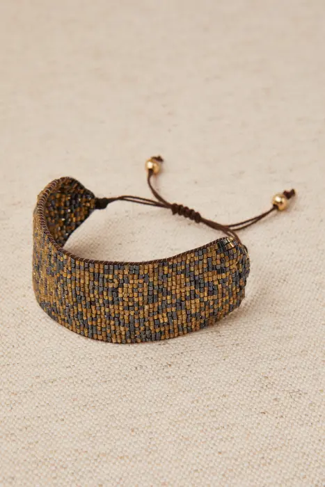 Pulsera Cordón Boho Brillo
