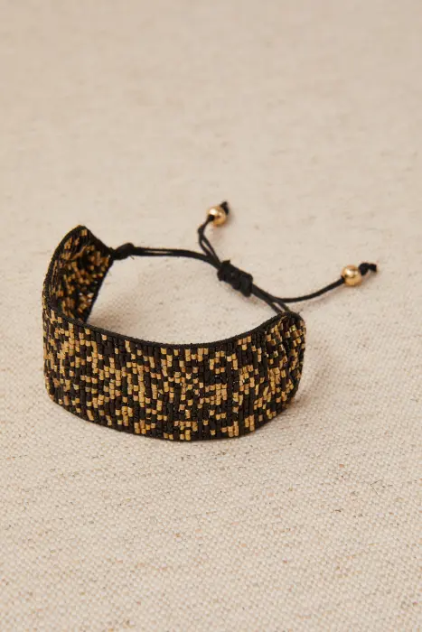 Pulsera Cordón Boho Brillo