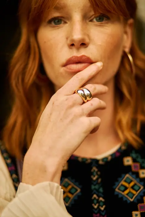 Anillo Gota Doble