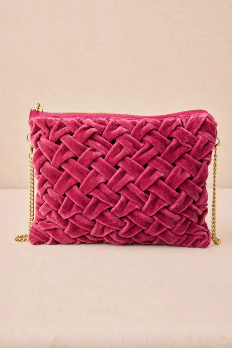 Bolso Terciopelo Trenzado