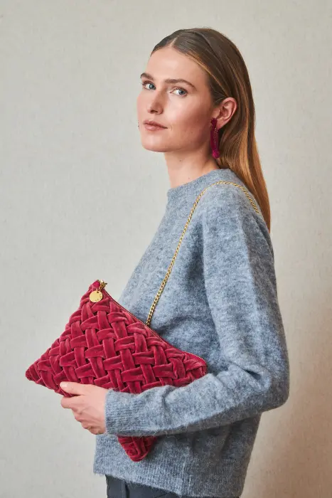 Bolso Terciopelo Trenzado
